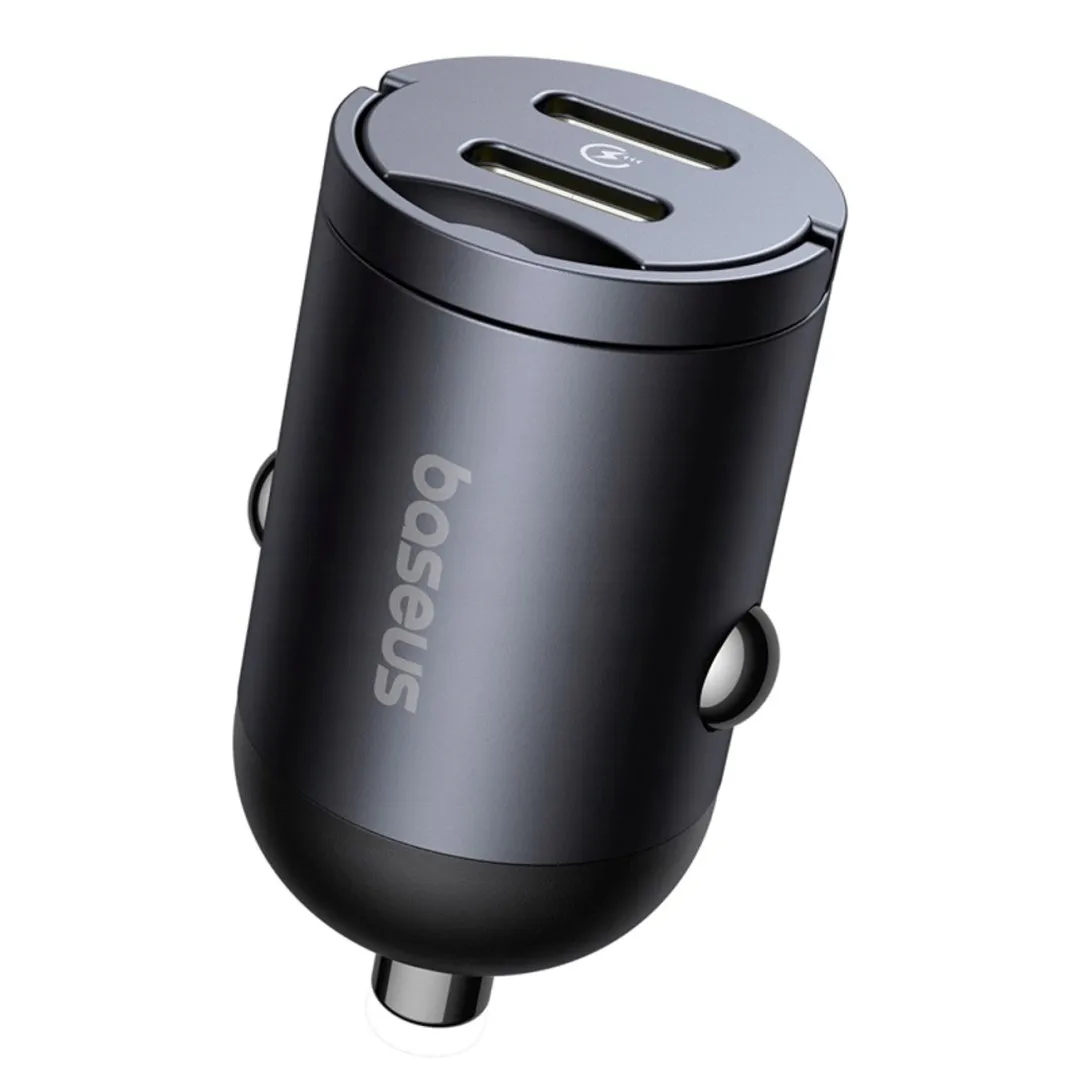 ladowarka-samochodowa-2xusb-c-30w-czarna-baseus-stan-nowy