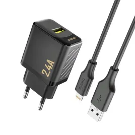 ladowarka-sieciowa-usb-a-z-kablem-usb-a-iphone-lightning-2-4a-gan-eu-cz