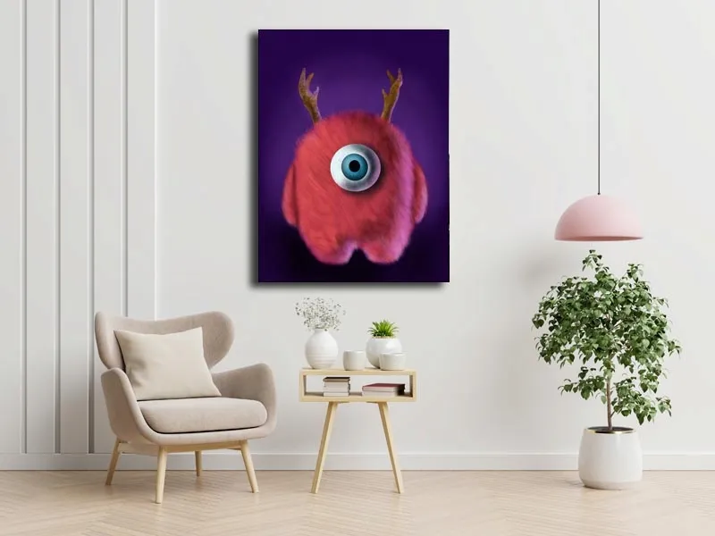 potwor-obraz-na-plotnie-50x70-cm-stan-nowy