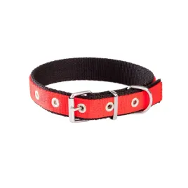 obroza-z-podwojnej-tasmy-dla-psa-extra-czerwono-czarny-32-42-cm