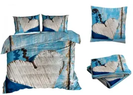 posciel-satyna-bawelniana-160x200cm-niebieskie-serce-z-przescieradlem-3d