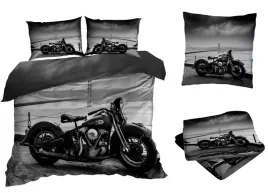 posciel-satyna-bawelniana-200x220cm-motocykl-z-przescieradlem-3d