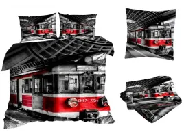 posciel-satyna-bawelniana-200x220cm-czerwony-pociag-z-przescieradlem-3d
