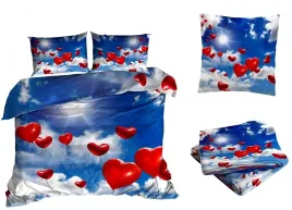 posciel-satyna-bawelniana-200x220cm-balony-w-chmurach-z-przescieradlem-3d