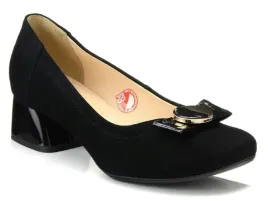 czolenka-damskie-buty-na-niskim-obcasie-zamszowe-czarne-bioeco-6124