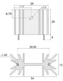 radiator-25x34x12mm-rohs