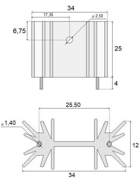 radiator-25x34x12mm-rohs