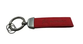 citroen-brelok-breloczek-brylok-alcantara-skora-czerwony