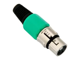 wtyk-mikrofonowe-3pin-na-kabl-zenskie-zielony-xlr