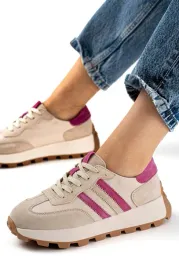 bezowe-sneakersy-damskie-z-rozowymi-paskami-40