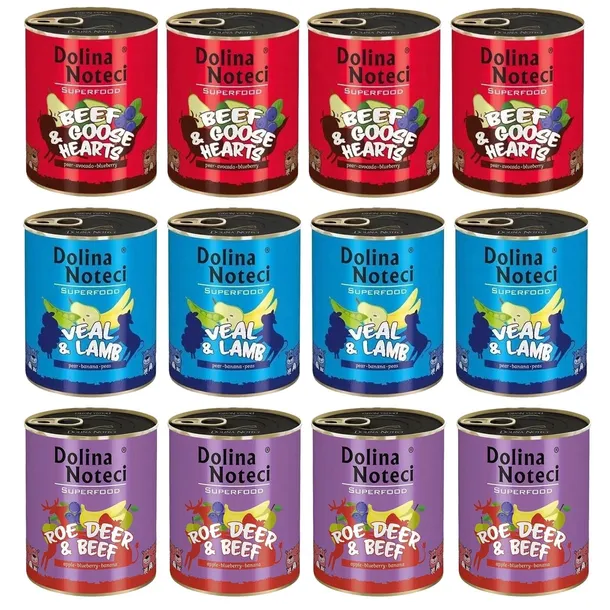 Mokra karma dla psa Dolina Noteci Superfood Mix 12 x 800g