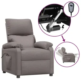 elektryczny-fotel-rozkladany-kolor-taupe-obity-tkanina
