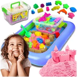 piasek-kinetyczny-3kg-basen-lopatka-foremki-piaskownica-wiaderko-zestaw-xxl