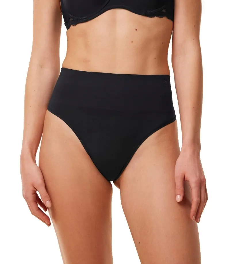 triumph-soft-sculpt-bandeau-string-czarny-42-stan-nowy