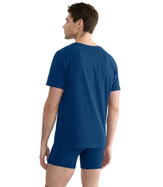 sloggi-slg-base-o-neck-niebieska-s-rekaw-krotki-rekaw