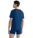 sloggi-slg-base-o-neck-niebieska-s-rekaw-krotki-rekaw