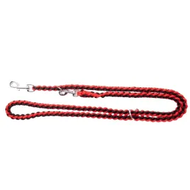 smycz-przepinana-pleciona-w-kwadrat-czarno-czerwony-ok-o24-x-220-cm
