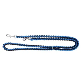 smycz-przepinana-pleciona-w-kwadrat-czarno-niebieski-ok-o24-x-220-cm