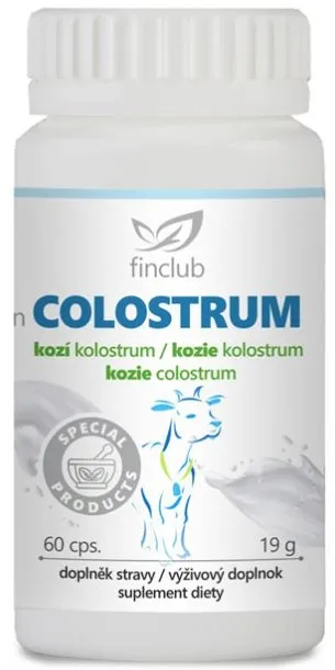 FIN COLOSTRUM 100% kozie naturalne FINCLUB Odporność 60 kaps.