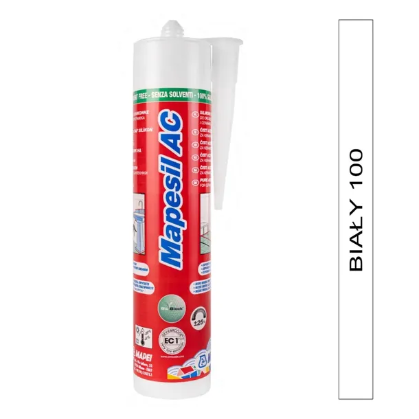 Silikon MAPEI MAPESIL AC 310ml - 100 biały