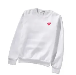 m-bluza-biala-comme-de-garcons-classic-serce-logo-bsm