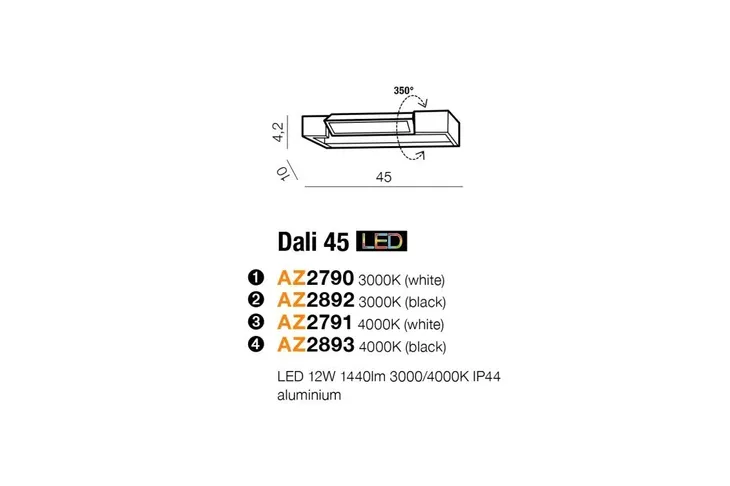 lampa-scienna-3000k-dali-45-az2892-azzardo-kolor-czarny