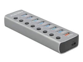 delock-hub-usb-5-gbps-z-7-portami-1-portem-ladowania-1-portem-usb-c