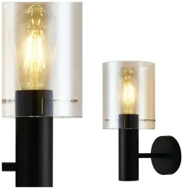 Zdjęcie produktu Kinkiet Sardo WL-5581-1A-BK+AMB Italux