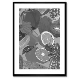 plakaty-w-ramie-50x70-cytrusowa-szarosc-owoce