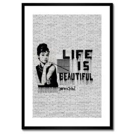 plakaty-w-ramie-50x70-banksy-life-is-beautiful