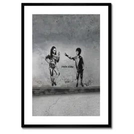 plakaty-w-ramie-50x70-banksy-rude-kids-graffiti