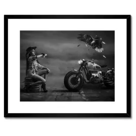 plakaty-w-ramie-50x40-motocykl-i-dziewczyna