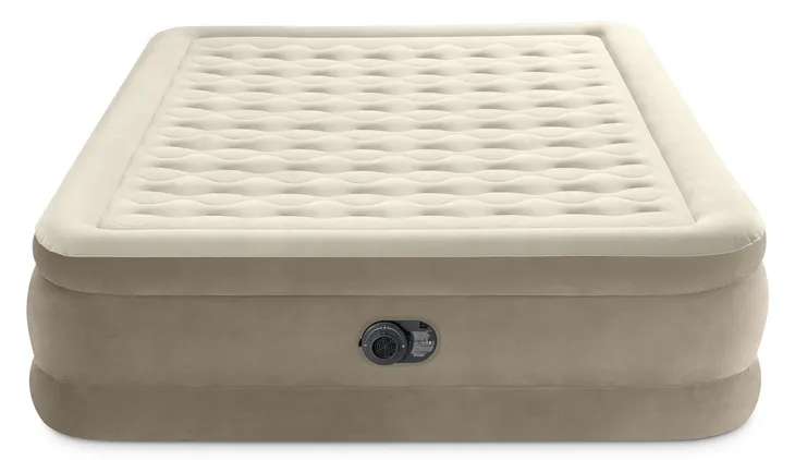 Materac dmuchany do spania łóżko Intex 203x152cm pompka elektryczna