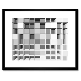 plakaty-w-ramie-50x40-iluzja-optyczna-kostki-3d