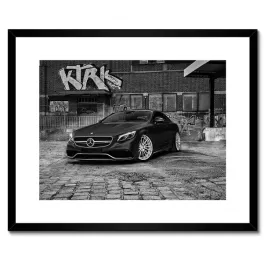 plakaty-w-ramie-50x40-sportowe-auto-mercedes