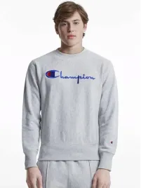 bluza-script-logo-reverse-weave-grey