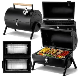 grill-weglowy-z-pokrywa-przenosny-turystyczny-2x-ruszty-34x21cm-99929