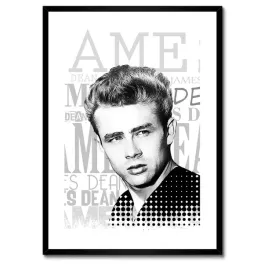plakaty-w-ramie-50x70-przystojny-james-dean