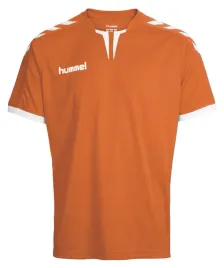 hummel-t-shirt-dzieciecy-pomaranczowy-poliester-rozmiar-116-128