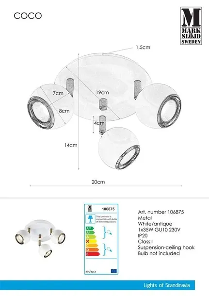lampa-reflektor-spot-coco-106875-markslojd-kolor-bialy