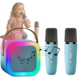 zestaw-do-karaoke-glosnik-2-mikrofony-bluetooth-hq-glosnik-2w1-niebieski