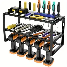 regal-garazowy-xl-scienny-polka-wieszak-organizer-na-elektronarzedzia-mocny
