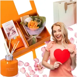 zestaw-prezentowy-pomaranczowy-dyfuzor-z-patyczkami-roze-dzien-kobiet-gift