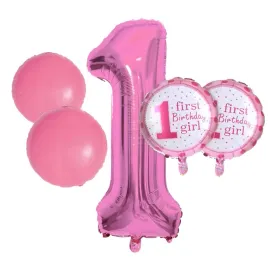 balony-na-1-urodziny-5-szt-rozowe-roczek-dziewczynka-zestaw-gwiazdki-balon