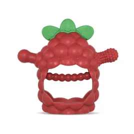 razbaby-razberry-grip-silikonowy-gryzak-dla-niemowlat-3m-miekki-czerwony