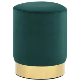 stolek-ciemna-zielen-i-zloty-aksamit