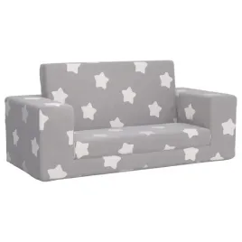 2-os-sofa-dla-dzieci-rozkladana-szara-w-gwiazdki-plusz