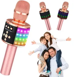 mikrofon-do-karaoke-dla-dzieci-q78-rozowy-bluetooth-i-zlacze-aux-przenosny