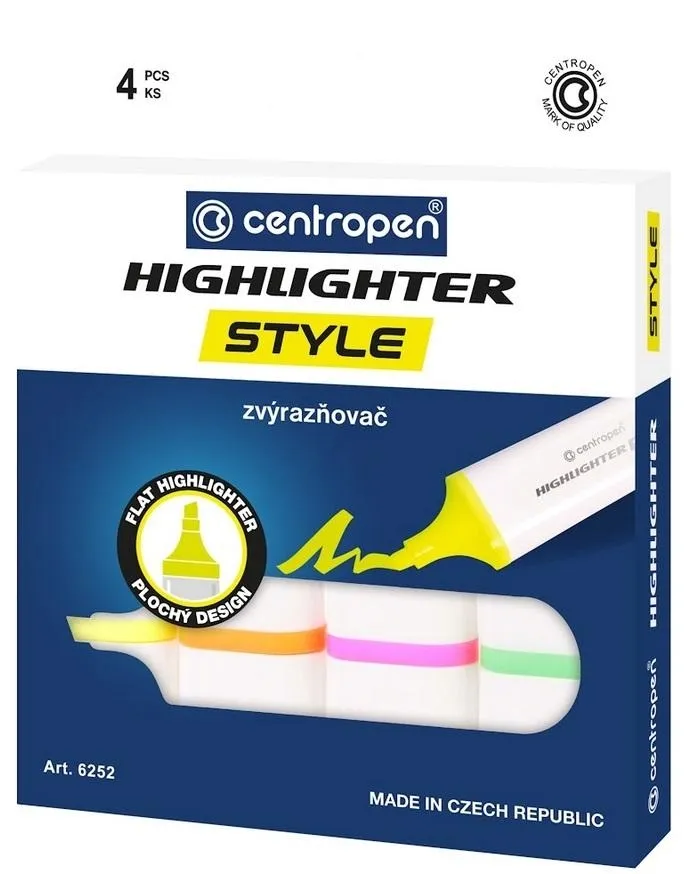 zakreslacz-fluo-4-kolory