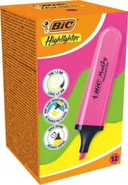 zakreslacz-highlighter-rozowy-neon-12szt-bic